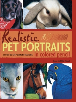 Paperback Realistic Pet Portraits in Colored Pencil Book