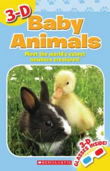 Paperback 3-D Baby Animals Book