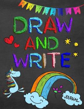 Draw and Write Journal : Creative Writing Drawing Journal for Kids (Half Page Lined Paper with Drawing Space)(8. 5 X 11 Notebook)(V17)