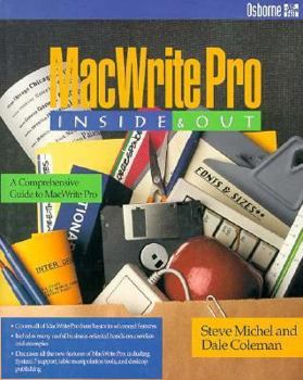 Paperback Macwrite Pro Inside & Out Book