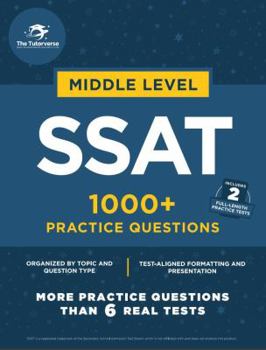 Paperback Middle Level SSAT: 1000+ Practice Questions Book