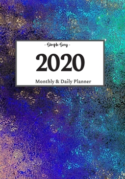 Paperback 2020 Planner Daily and Monthly: On-The-Go Planner - Jan 1, 2020 to Dec 31, 2020: Daily & Monthly Planner + Calendar Views - Productivity Planner Book