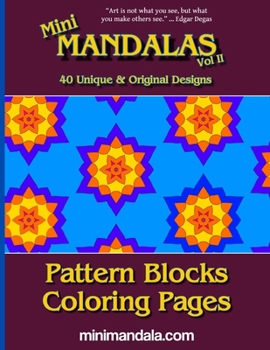 Paperback Mini Mandala Vol II: Pattern Blocks Coloring Pages Book