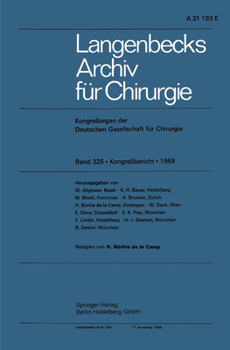 Paperback Langenbecks Archiv Für Chirurgie: Kongressorgan Der Deutschen Gesellschaft Für Chirurgie [German] Book