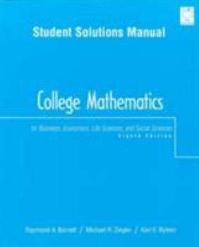 Student Solutions Manual to College Math & Business Accounting