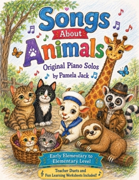 Paperback Songs About Animals: Original Piano Solos Book