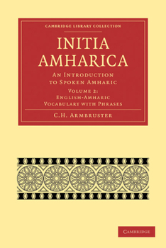 Paperback Initia Amharica: An Introduction to Spoken Amharic Book