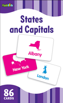 Misc. States and Capitals Flash Cards Book