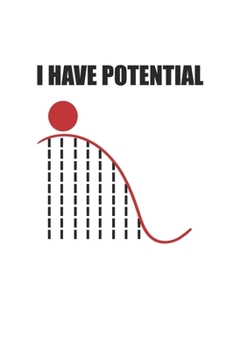 Notizbuch: Physik Nerd Wortspiel Mathe Potenzial Geschenke 120 Seiten, 6X9 (Ca. A5), Karomuster (German Edition)