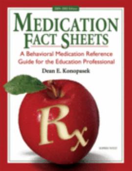 Spiral-bound Medication fact sheets: A behavioral medication reference guide for the education professional Book