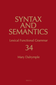 Paperback Lexical Functional Grammar Book