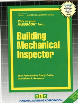 Spiral-bound Building Mechanical Inspector: Passbooks Study Guide Book