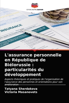 Paperback L'assurance personnelle en République de Biélorussie: particularités du développement [French] Book