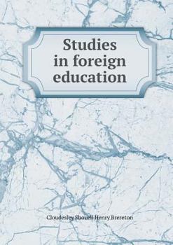 Paperback Studies in Foreign Education Book