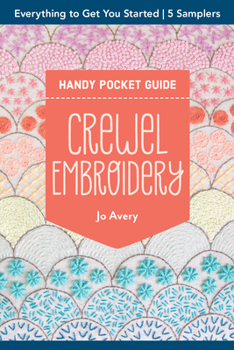 Paperback Crewel Embroidery Handy Pocket Guide Book