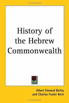 Paperback History of the Hebrew Commonwealth Book