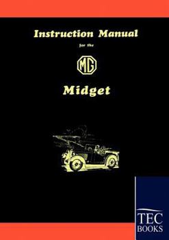 Paperback Instruction Manual for the MG Midget Book