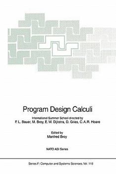 Paperback Program Design Calculi Book