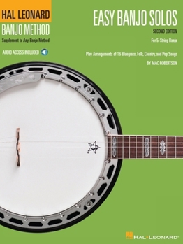 Paperback Easy Banjo Solos for 5-String Banjo: Hal Leonard Banjo Method Book