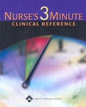 Hardcover Nurse's 3-Minute Clinical Reference Book