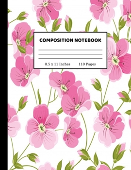 Paperback Composition Notebook: Wide Ruled School Composition Books - 8.5 x 11, 110 pages Book