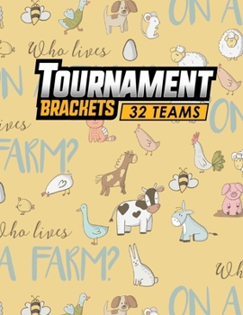 Paperback Tournament Brackets - 32 Teams Book