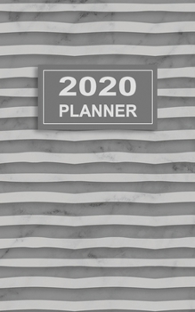 2020 Planner Jan-Dec: Monthly and Weekly One Year Planner with Light Brown, Black and Red Tartan and White Leather Label and Corner Cover with 12 Months Calendar (JAN-DEC 2020) (Tartan & Leather)