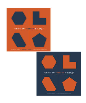 Hardcover Which One Doesn't Belong?: A Shapes Book, Teacher's Guide with Student Book