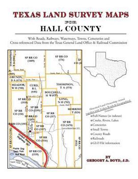 Paperback Texas Land Survey Maps for Hall County Book