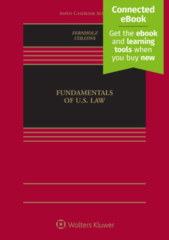 Hardcover Fundamentals of U.S. Law: [Connected Ebook] Book