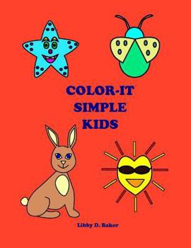 Paperback Color-It Simple Kids Book