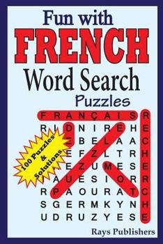 Paperback Fun with French - Word Search Puzzles [French] [Large Print] Book