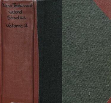 Hardcover New Testament word studies, Set of Two Volumes. (Kregel reprint library) Book