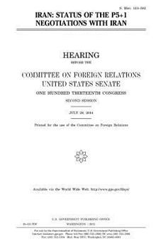 Paperback Iran: status of the P5+1 negotiations with Iran Book