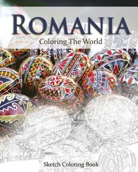 Paperback Romania Coloring the World: Sketch Coloring Book