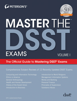 Paperback Master the Dsst Exams Volume 1 Book