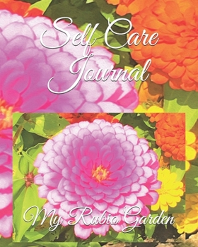 Paperback Self Care Journal: Pretty Round Pink Zinnia in the Summer Garden Book