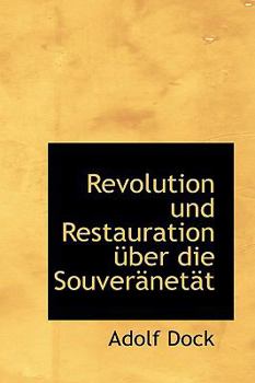 Paperback Revolution Und Restauration Uber Die Souver Net T [German] Book