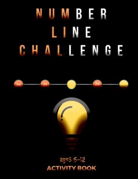 Paperback Number Line Challenge: activity book / A skip counting exercis/ Journal gift, 54 Pages, 8.5x11, Soft Cover, Matte finish Book