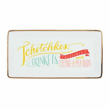 Misc. Ladyfingers Letterpress High Five Rectangle Porcelain Tray Book