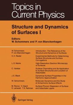Paperback Structure and Dynamics of Surfaces I Book