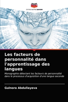 Paperback Les facteurs de personnalité dans l'apprentissage des langues Book