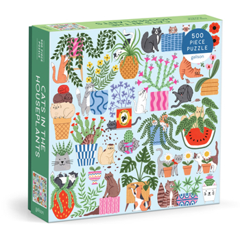 Misc. Cats in the Houseplants 500 Piece Puzzle Book