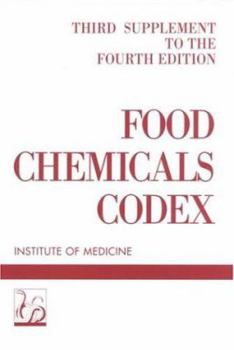 Paperback Food Chemicals Codex Supplement # 3 Book