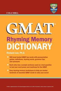 Paperback Columbia GMAT Rhyming Memory Dictionary Book