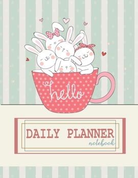 Notebook: Daily planner notebook with  cute cover and daily planner pages, Extra large (8.5 x 11) inches, 110 pages, planner notebooks