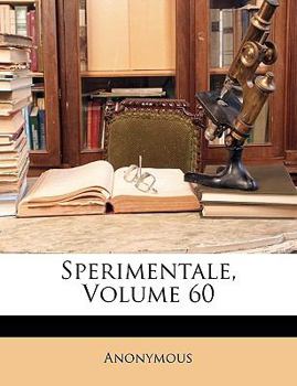 Paperback Sperimentale, Volume 60 [Italian] Book