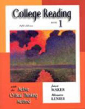 Paperback College Reading with the Active Critical Thinking Method: Book 1 Book