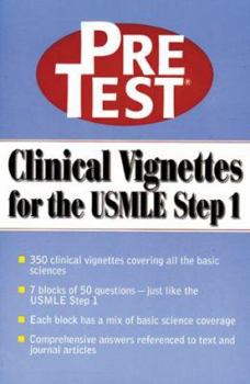 Paperback Clinical Vignettes for the USMLE Step 1: PreTest Self-Assessment & Review Book