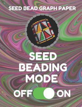 Seed Bead Graph Paper: Book For Designing Seed Beading Patterns, 8.5 By 11 Inches, Large Size, Funny Mode Dark Swirl Cover